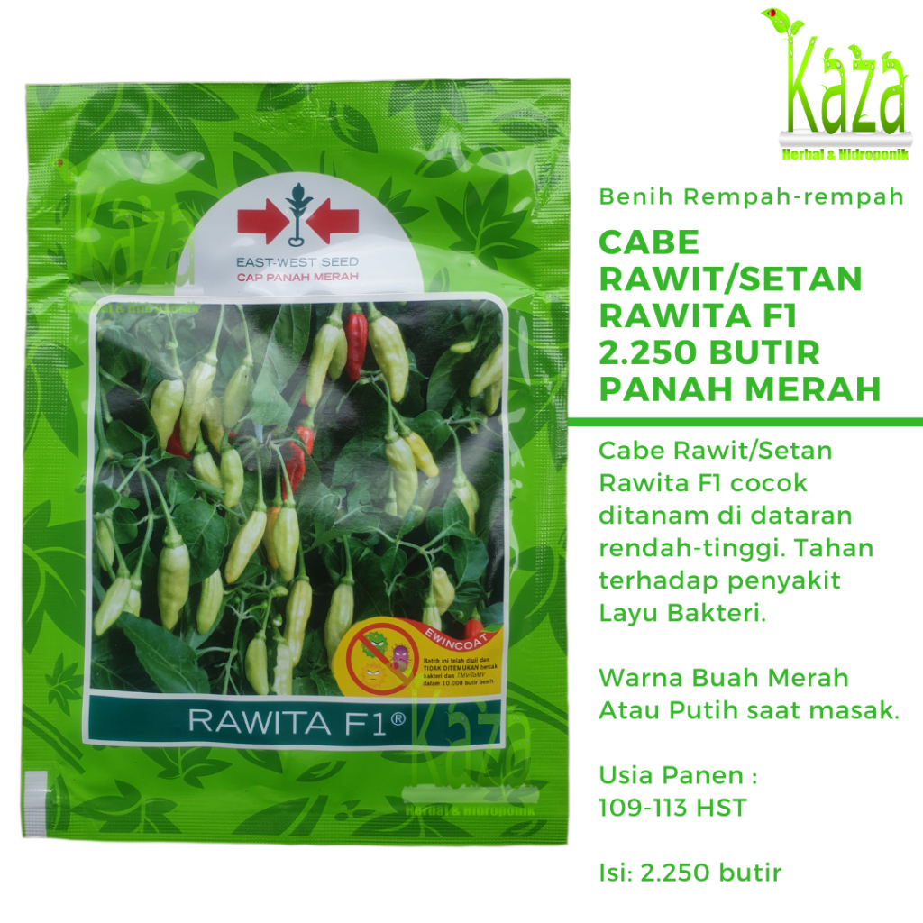Benih Cabe Rawit Setan Rawita F1 Isi 2250 butir - Cap Panah Merah