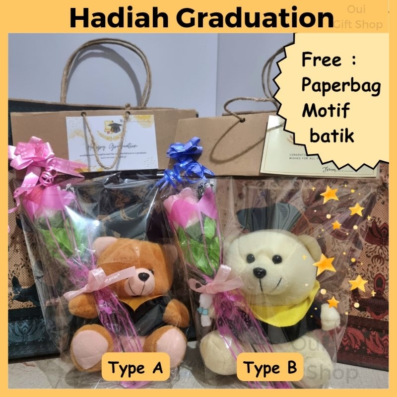 

HADIAH GRADUATION / WISUDA / KADO KELULUSAN BONEKA / HAMPERS WISUDA MURAH SUDAH TERMASUK PAPER BAG