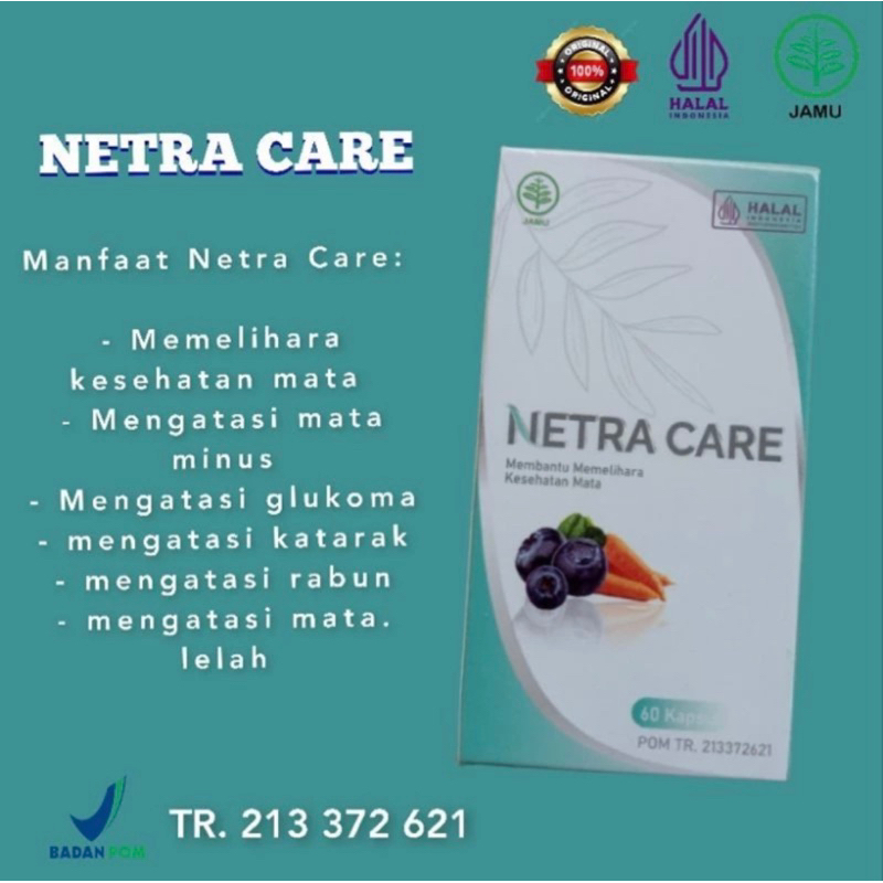 GARANSI ORIGINAL NETRACARE - netra care herbal obat menormalkan mata terbik