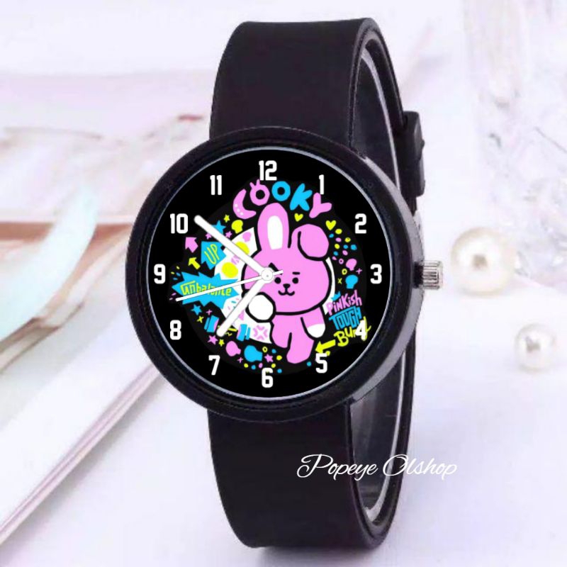 Jam tangan Karakter Anak Cooky BT21 ukuran sedang