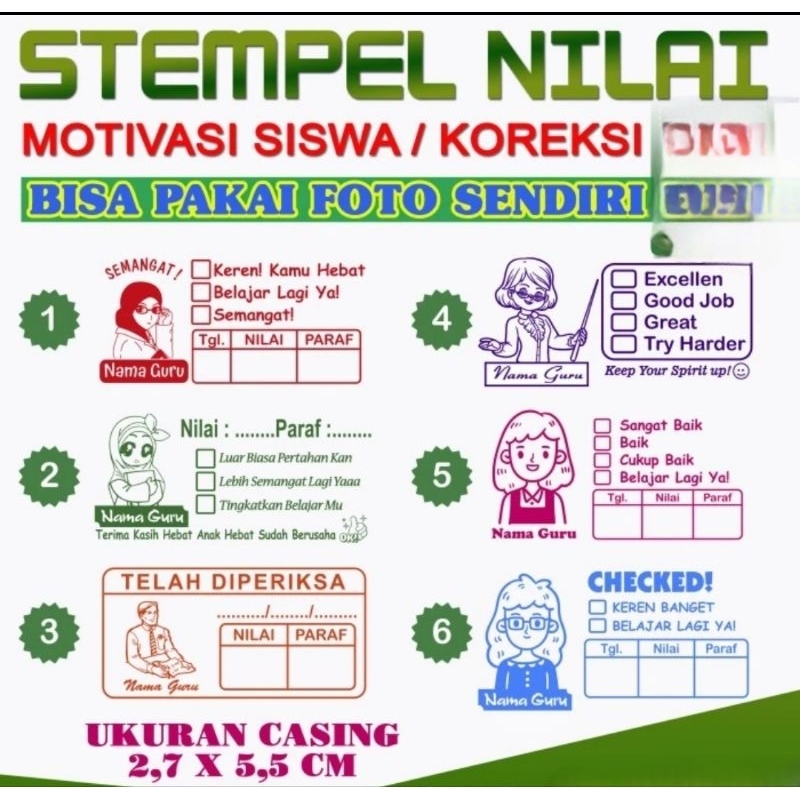 

Stempel nama nilai desain suka suka