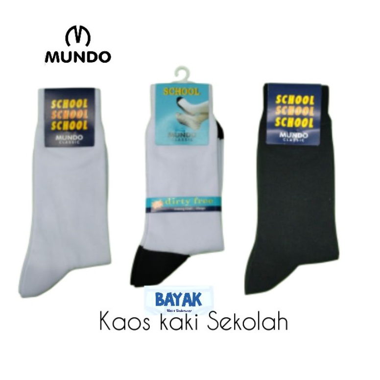Cuci gudang kaos kaki sekolah MUNDO kaos kaki MUNDO school