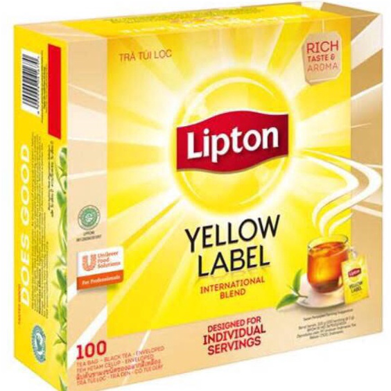 

55 COD Lipton Yellow Label Tea Teh No Envelope isi 1 sheet 2gr