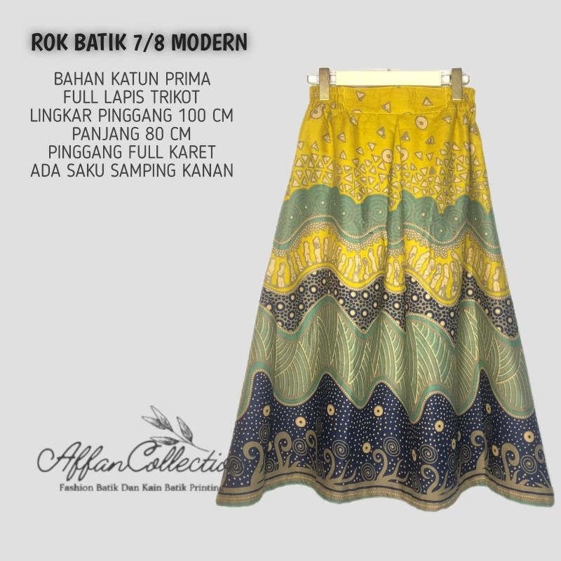 ROK BATIK MODERN LAPIS TRIKOT