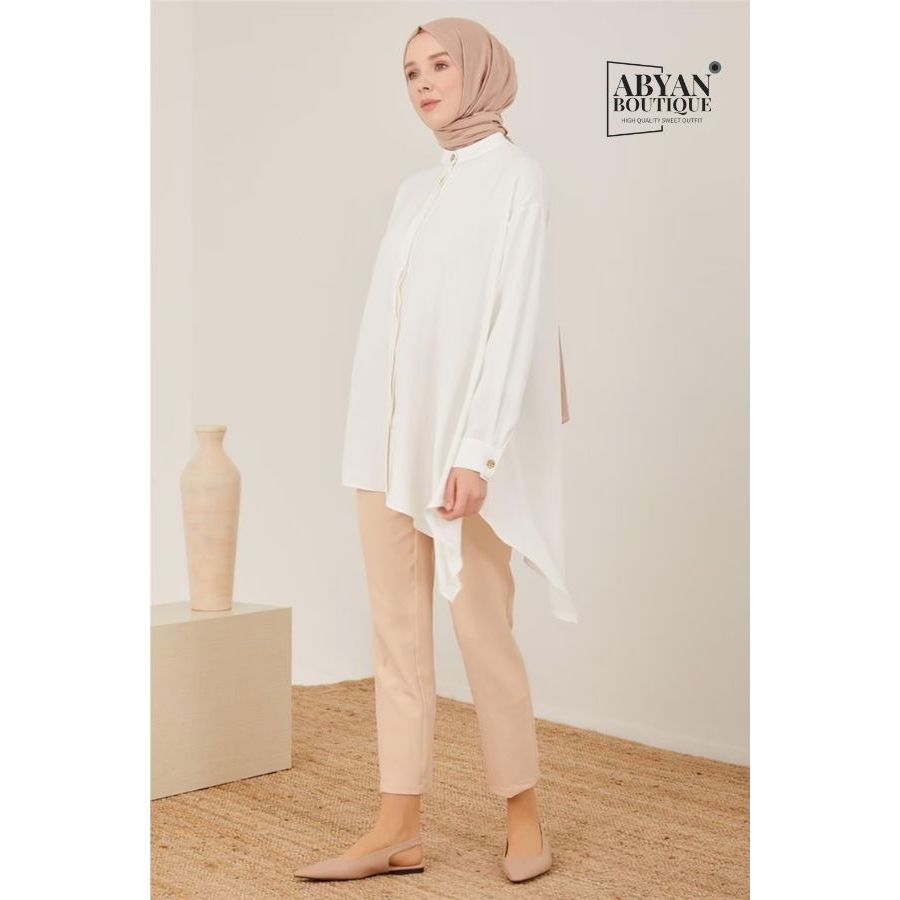 ABYAN / TUNIK BAJU ATASAN WANITA / KEMEJA OOTD LEBARAN