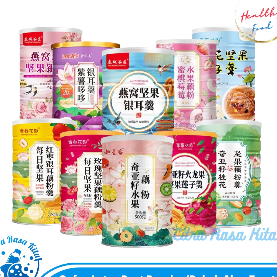 

Stok terbaru CITRA Ou Fen Lotus Root Powder Halal Original Bubuk Akar Teratai