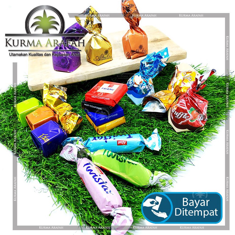 

GROSIR Coklat Arab Mix Oleh Oleh Haji Cemilan Import Turkey