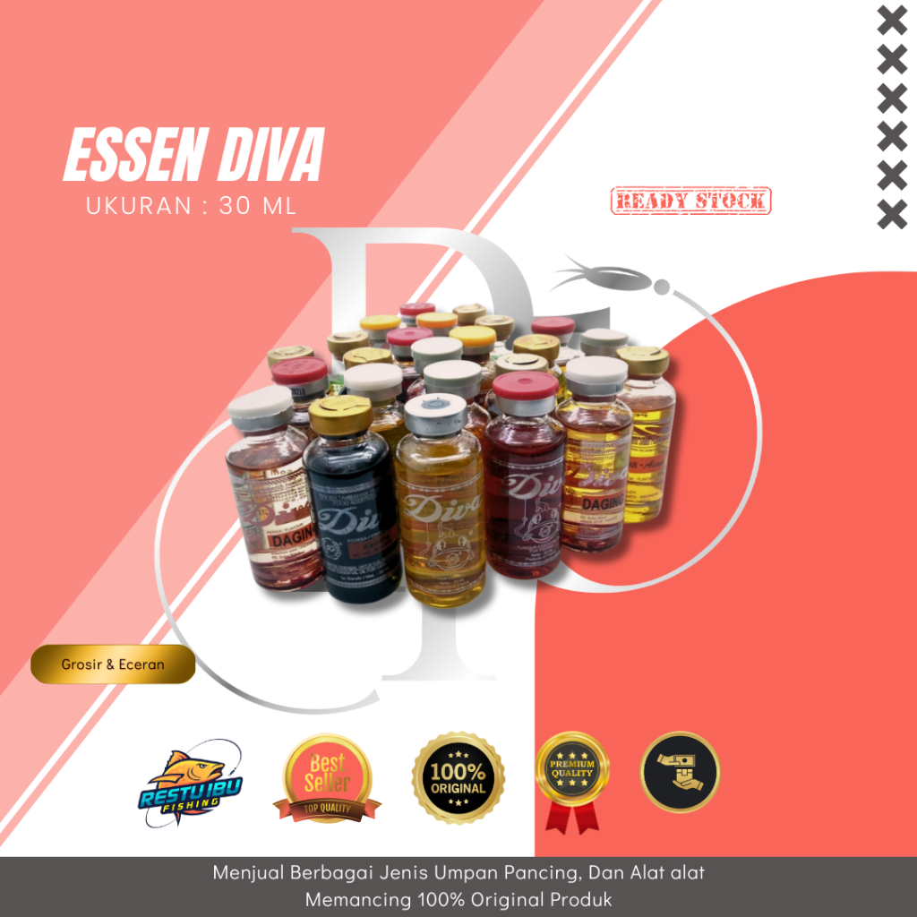 ESSEN DIVA 30ml - esen campuran umpan pancing diva pancing Terlaris