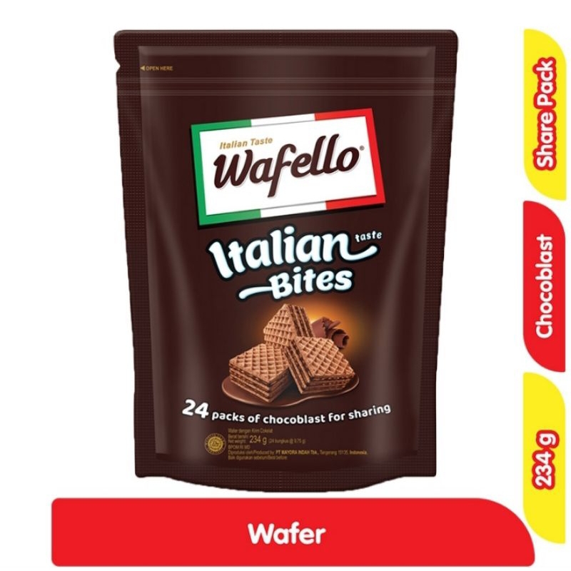 

Wafello Italian Bites Chocolate 234g