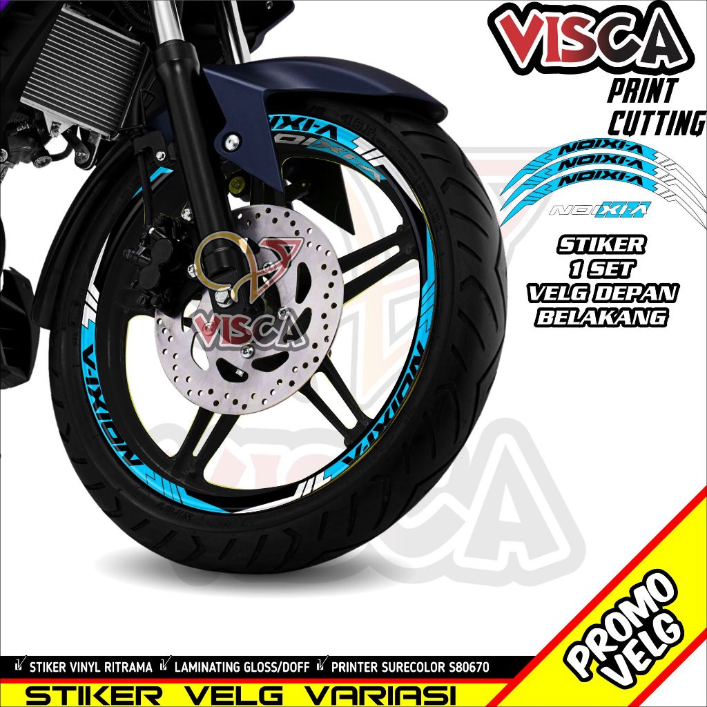 Stiker Velg List Velg Motor Stiker Vixion Abs 2