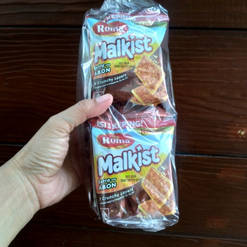 

Roma Malkis Abon 1 Renteng isi 10 pcs Berat @ 21 gram