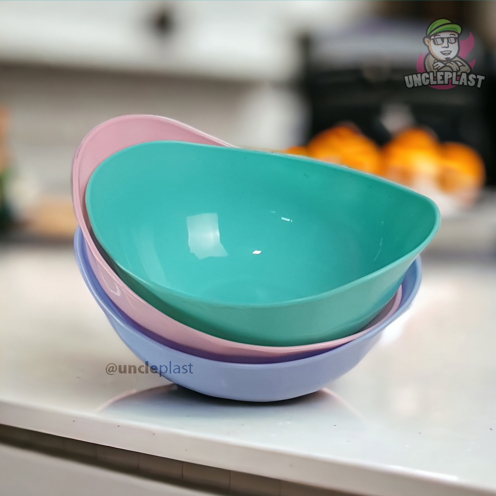 Mangkok Oval Besar Plastik Bakmi Mangkuk Kuah Sayur Pastik Tebal