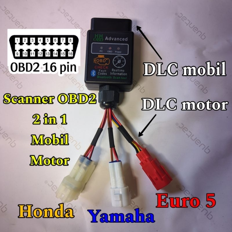 Scanner OBD 2 mobil motor injeksi versi android scaner injection reset ECU