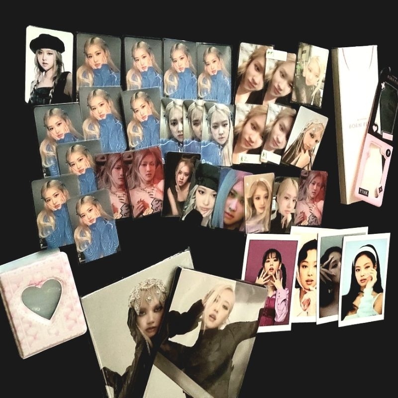 lisa rose photocard pc blackpink weverse global holo membership kit pipi r pob ktown