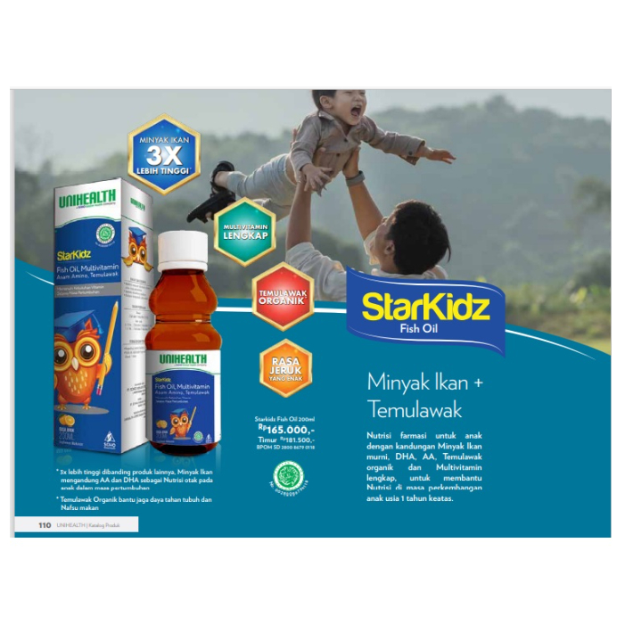 UNIHEALTH SOHO STARKIDZ FISH OIL NUTRISI & MULTIVITAMIN