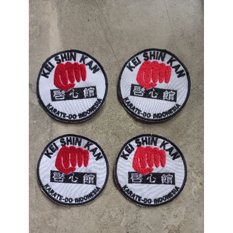 bet badge logo patch emblem bordir kei shin kan karate murah
