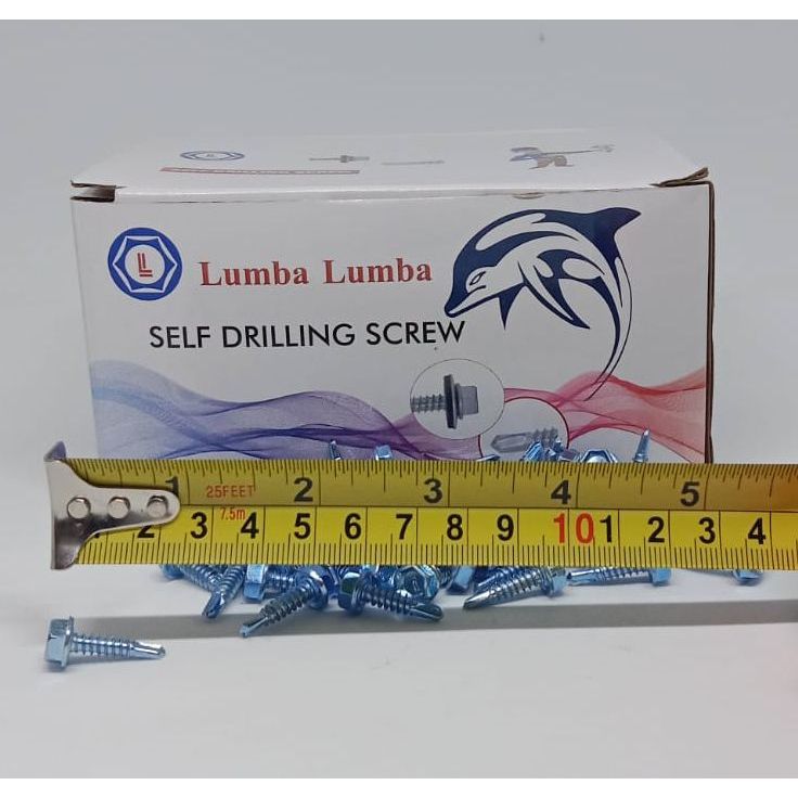Baut Drilling 8 x 13 (Per 100 Bj) Merk Golden Fish Sekrup Drilling Range Canal C Reng Sekrup Baja Ri