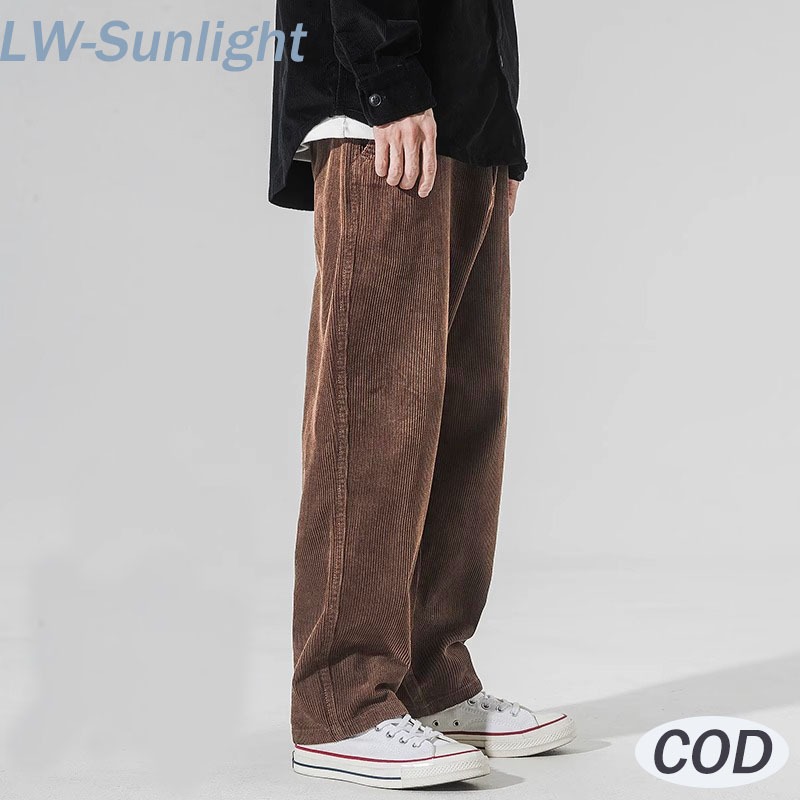Celana corduroy Celana santai celana kasual celana panjang pria corduroy pants Korduroy panjang long