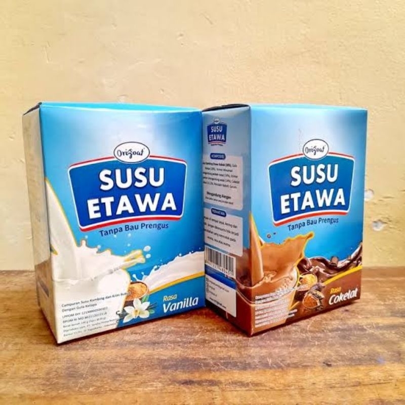 

ORIGOAT SUSU BUBUK KAMBING ETAWA NETTO 5 PCS X 20 GR