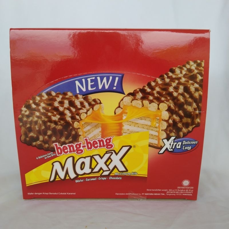 

Beng beng Maxx 1box isi 12 32gr wafer cokelat