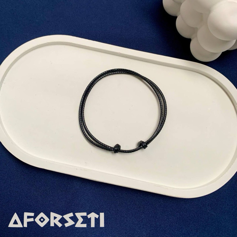 GELANG TALI HITAM / GELANG COUPLE / GELANG PRIA / GELANG TALI KOREA / GELANG PRIA WANITA POLOS /  GE