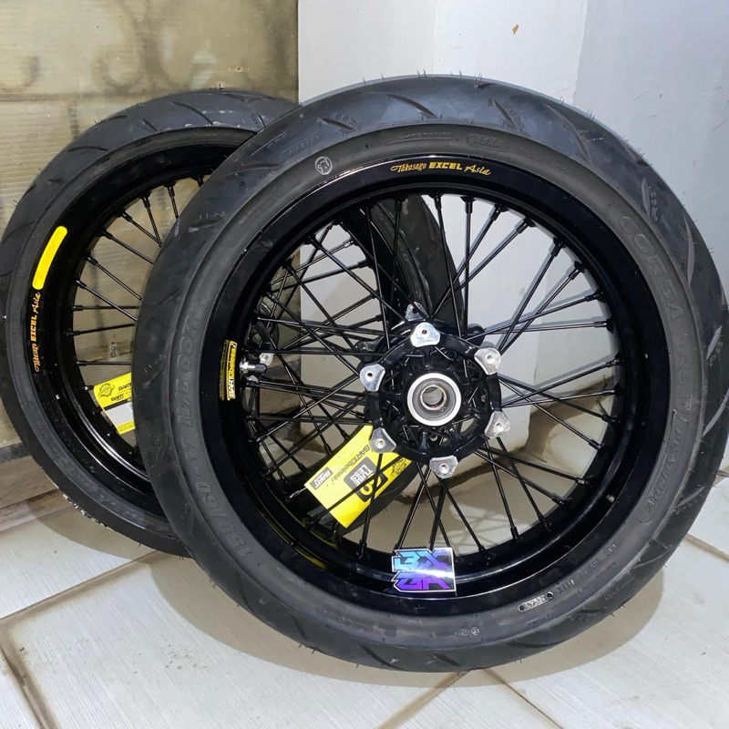 BANSET WHEELSET SUPERMOTO YAMAHA WR 155 R TK TAKASAGO EXCEL ASIA