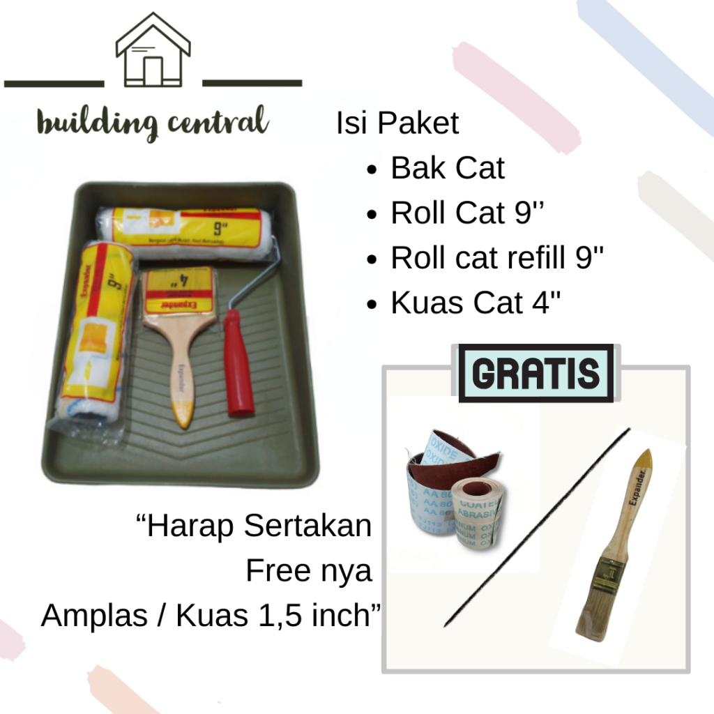 Paket Alat Pertukangan Untuk Cat Tembok Murah Free Amplas Atau Kuas Cat Termurah