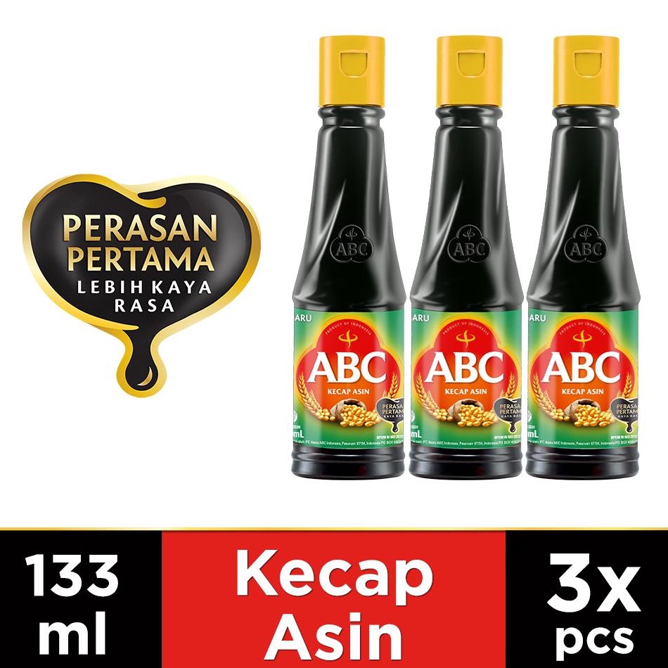 

SUPER DISKON ABC Kecap Asin 133 ml x 3 pcs