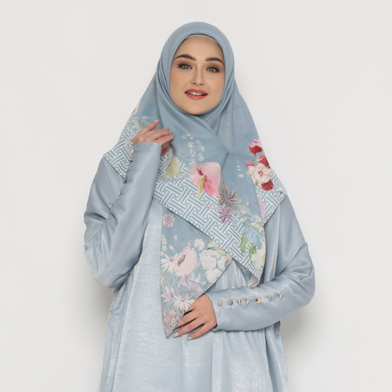 AINUN SCARF - ICE BLUE (ROMANSA SERIES - HIJAB)