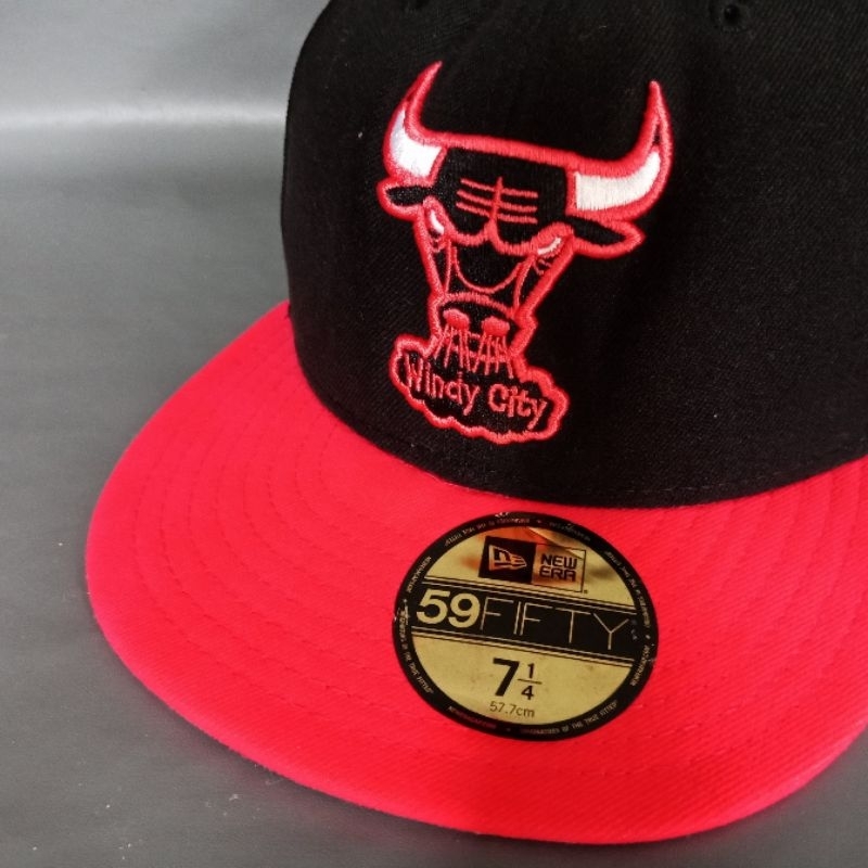 Topi Newera cap 59fifty snapback chicago bulls hardwood clasic nba