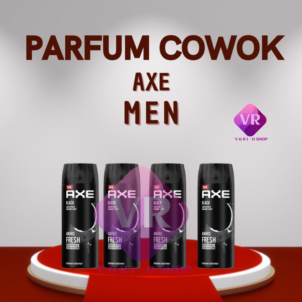 DEODORANT BODY SPRAY AXE MEN VARIAN BLACK UKURAN 135ML/ PARFUM LAKI LAKI/COD/ TERMURAH