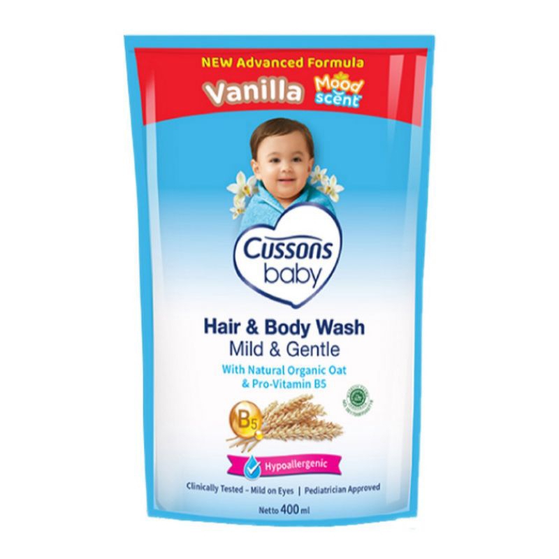 cussons baby hair & body 400ml