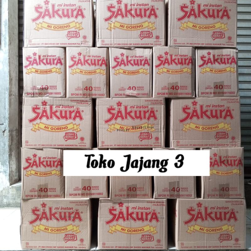 

MIE SAKURA - Mie Sakura Goreng Harga 1 Dus isi 40 pcs/bungkus- Mie Instan Murah