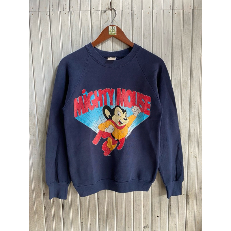Vtg Crewneck Mighty Mouse 90s