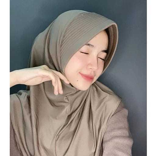 Hijab Bergo Sport Pet Tebal Jersey Premium | Jilbab Bergo Pet Tebal | Kerudung Bergo Pet Tebal | Hij