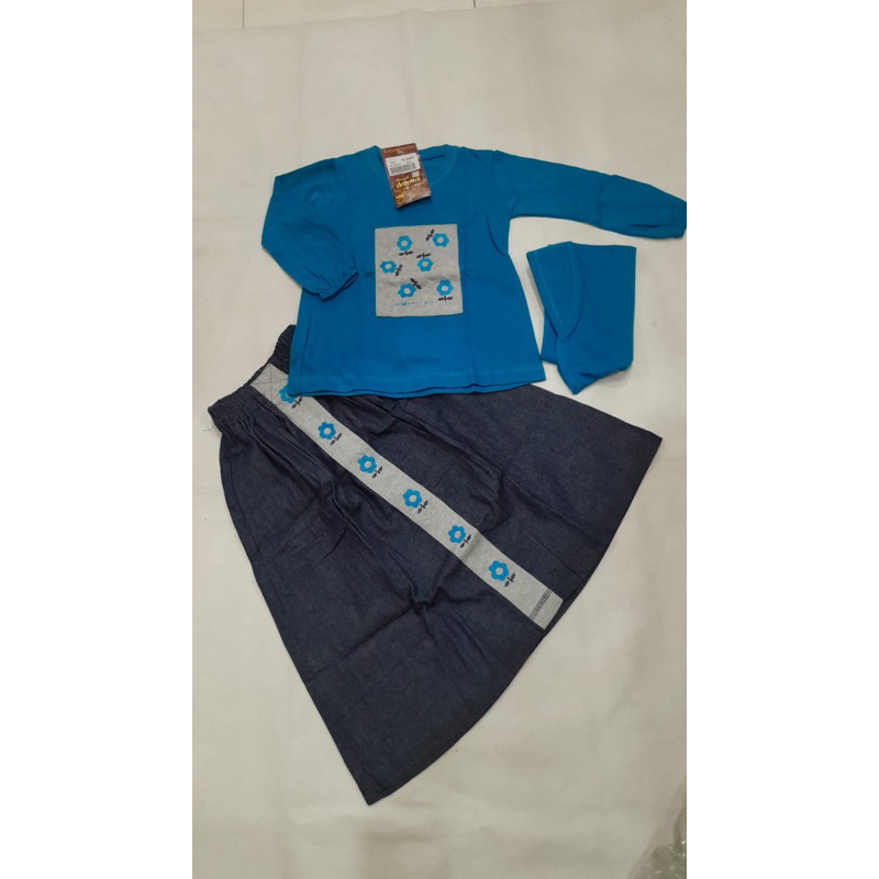 sale 50% / setelan rok size 1 / gamis anak usia 1-2 tahun / dannis diskon / katun / dannis / dannis 