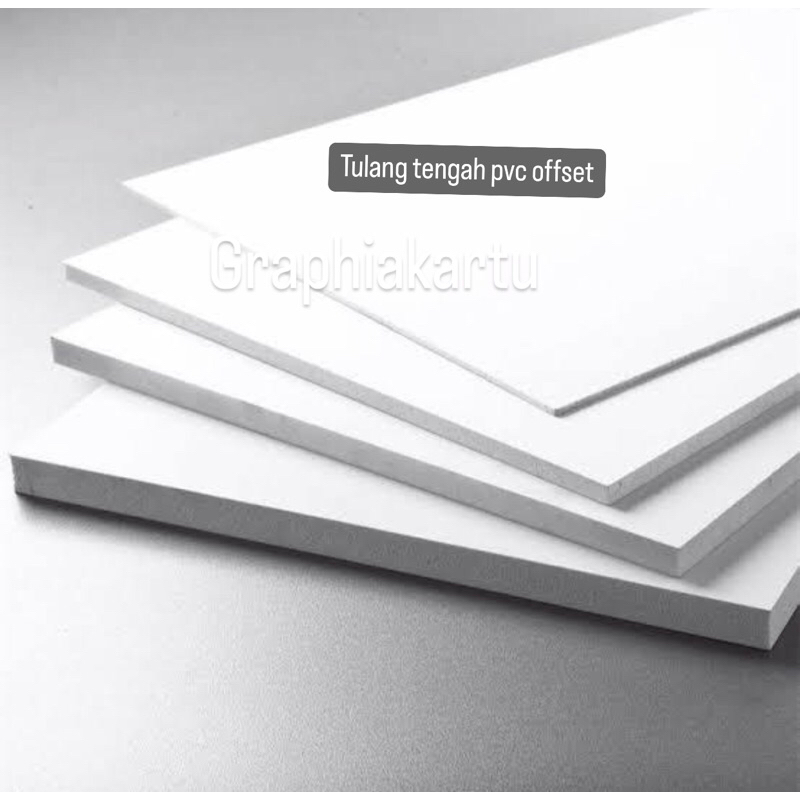 

PVC WHITECORE OFFSET 0.2MM UK. A3 untuk tulang tengah
