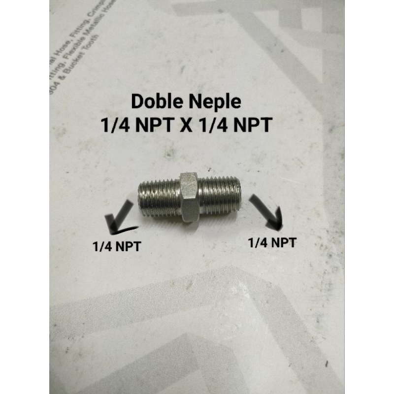 Neple 1/4 NPT X 1/4 NPT