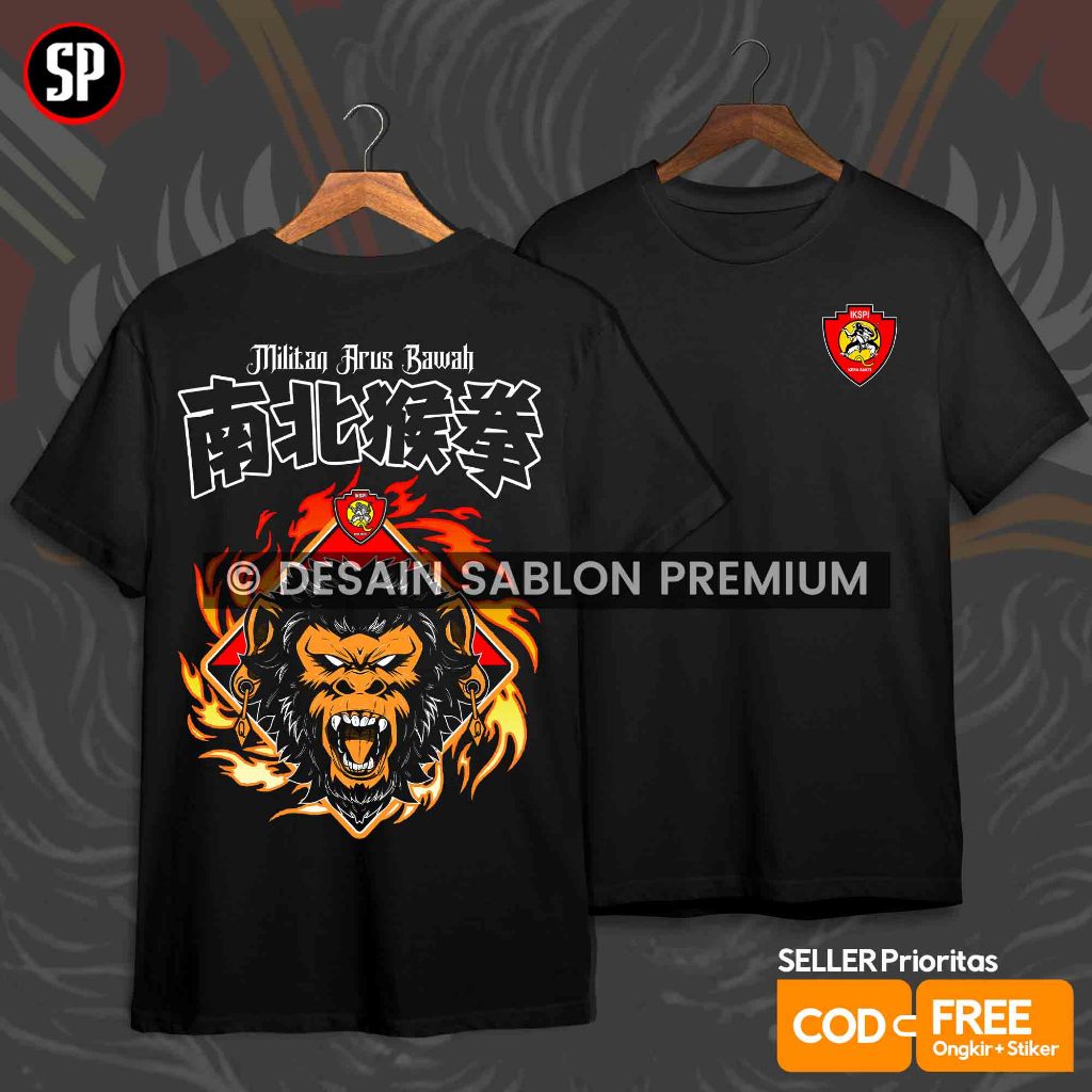 Kaos IKSPI Kera Sakti Militan Arus Bawah PASKER LIAR Distro / Sablon PLATISOL Injek FREE STIKER / KS