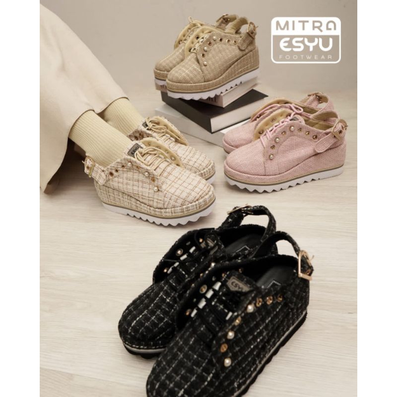 jinju series sepatu wedges esyu