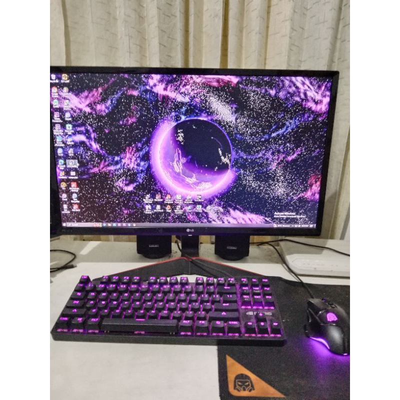 PC rakit ryzen 5 + monitor