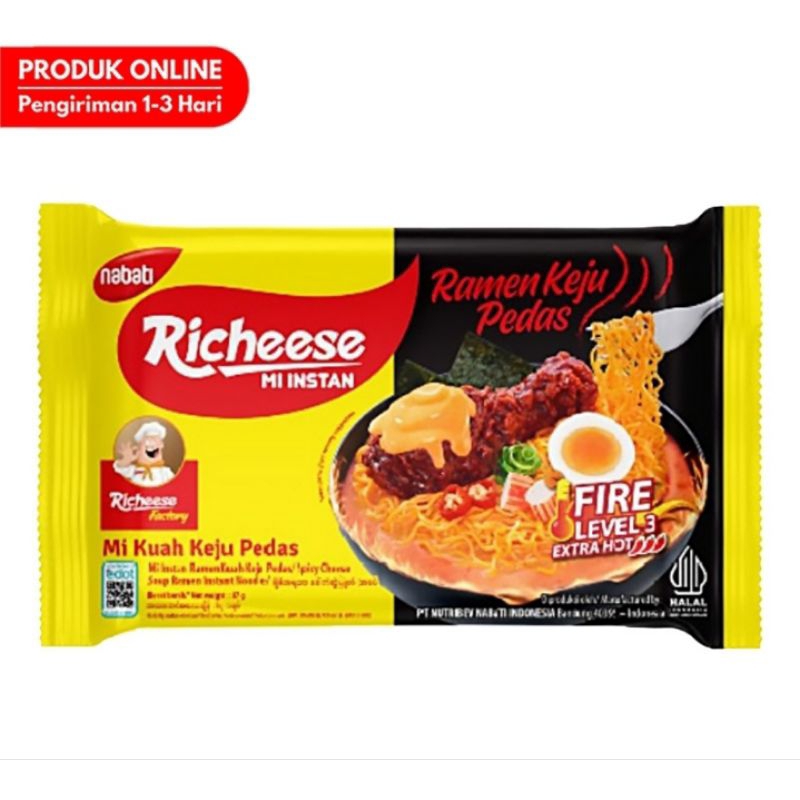 

Richeese Mie Ramen Keju Level 3 67 g