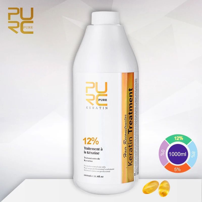 1000Ml 12% Keratin Hair Treatment Keratin Care Purc Treatment Brazilian Smoothing -