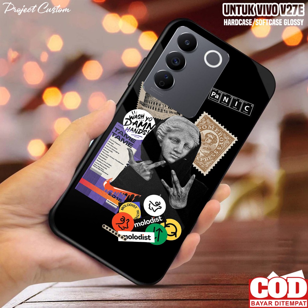 Case VIVO V27E - Casing Hp VIVO V27E Terbaru ( Estetik002 ) Silikon VIVO V27E - Softcase Glass VIVO 