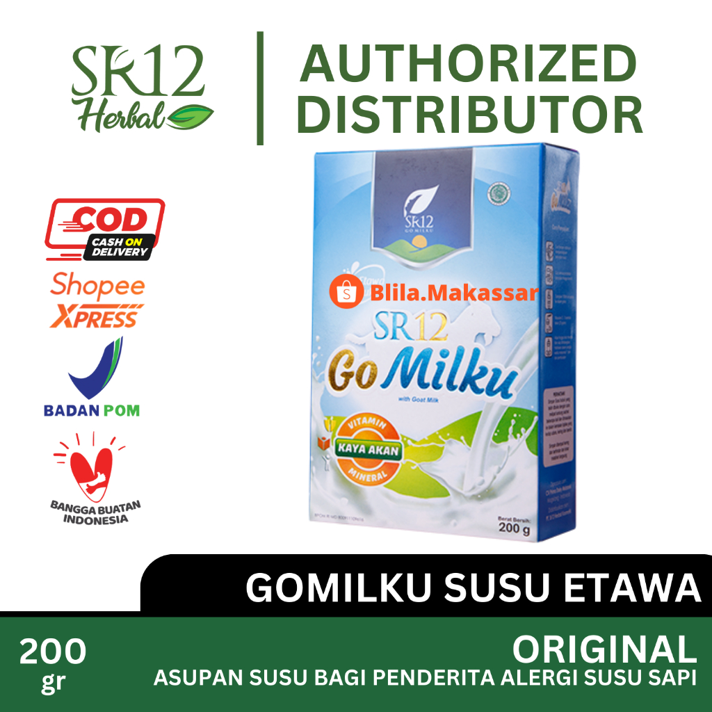 

Go Milku Ori Vanilla SR12 Gomilku Original 200gr Susu Kambing Etawa Bubuk Premium Organik BPOM