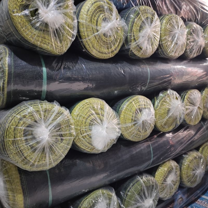 Waring hitam / waring jaring ikan 1 rol panjang 100 meter x 120 cm