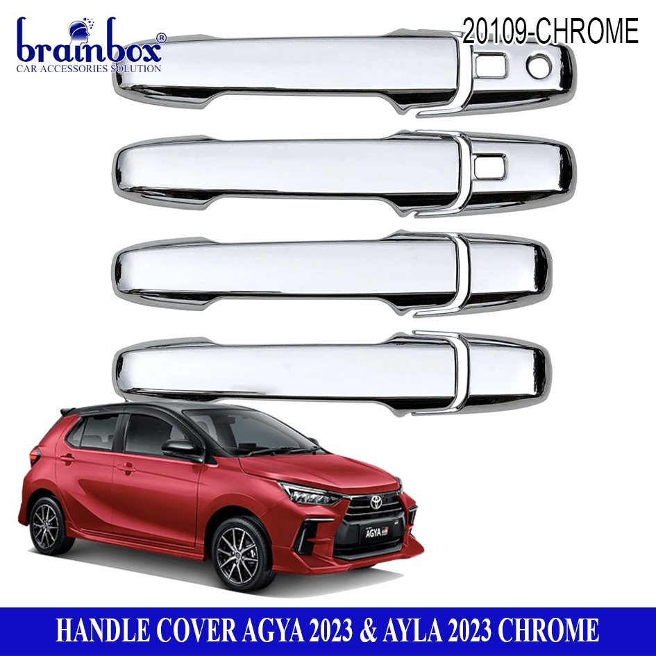 Handle Cover Agya Ayla 2023 Chrome Krom
