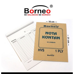 

NOTA KONTAN BESAR BORNEO 50 LEMBAR 1 PLY 16cm X 21cm note book big cash kasbon pembelian kontan bon kuitansi kwitansi kuwitansi kertas debit invoice carbon pembelian book notebook invois resi notes bone satuan stuff stationery karbon surga motor malang