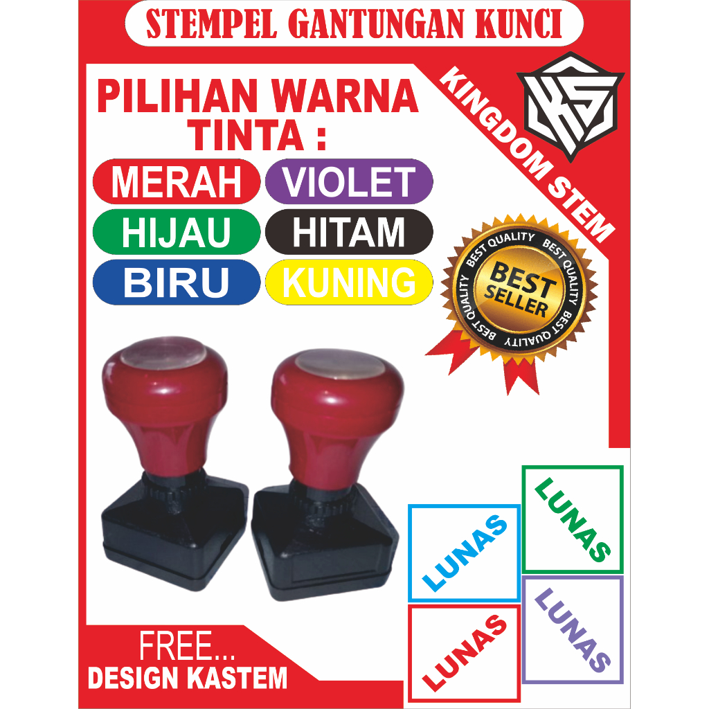

STEMPEL KOTAK DENGAN UKURAN 2730mm, DISAIN HUBUNGI LEWAT DM\