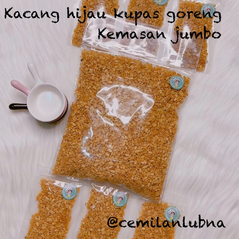 

CEMILAN KACANG HIJAU KUPAS GORENG SCM TERMURAH KEMASAN 500gr JUMBO